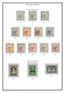 SPANISH COLONIES 1868-1975 PDF(DIGITAL) STAMP ALBUM PAGES