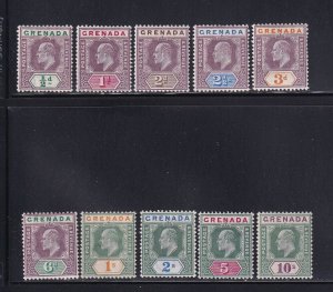 Grenada Scott # 48 - 57 set VF mint OG previously hinged scv $ 305 ! see pic !