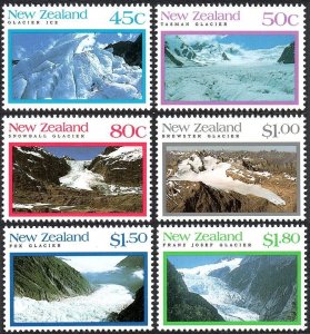 New Zealand 1104-1109,MNH.Mi 1230-1235. Glaciers 1992.Tasman,Showball,Brewster,