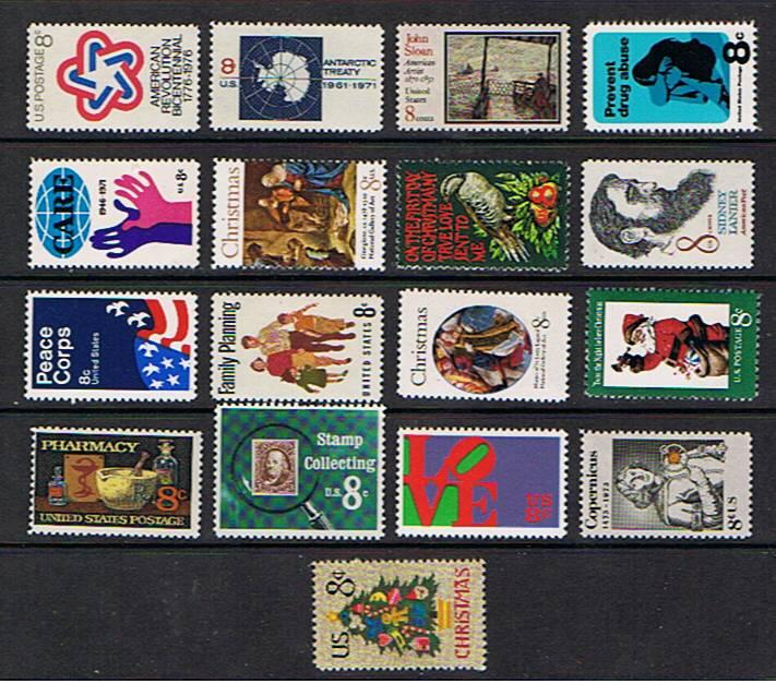 UNITED STATES 1432//1508 (17)  MNH  at cost