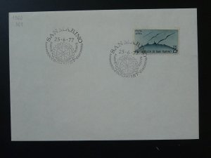 Rotary International postmark on cover San Marino 1977