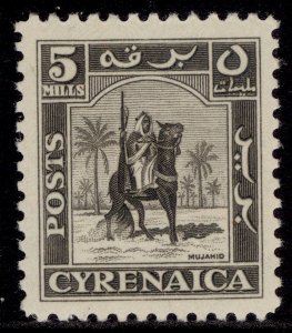 BRITISH OC OF ITALIAN COLONIES GVI SG140, 5m grey-black, NH MINT. CYRENAICA