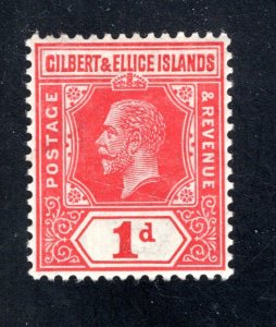 Gilbert & Ellice Islands #15   VF, Unused, George V,  CV $2.50  ......2450003
