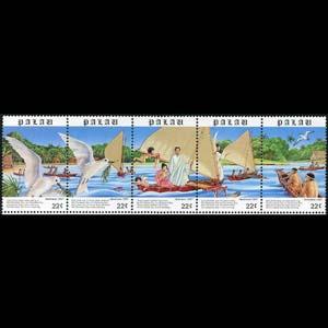 PALAU 1987 - Scott# 177a Christmas Set of 5 NH