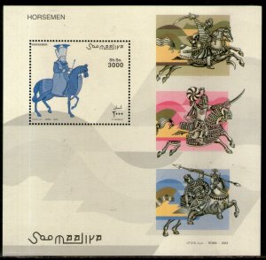 Somalia 2003 Arabian Horse Horseman M/s MNH # 9038