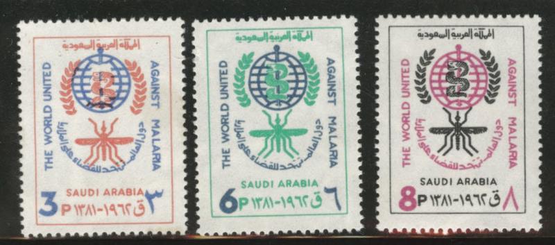 Saudi Arabia Scott 252-254 MNH** 1962 malaria set