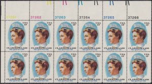 US 1699 Clara Maass 13c plate block 12 UL 37261 MNH 1976