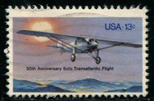 1710 US 13c Solo Transatlantic Flight, used