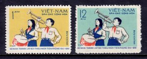 Vietnam - Scott #154-155 - MNG - No gum as issued - SCV $4.00