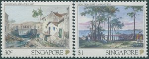 Singapore 1990 SG616-618 Lithographs (2) MNH