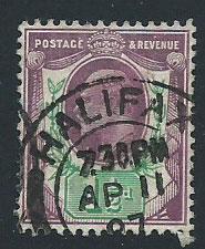 GB Edward VII SG 222 FU  Cancel Halifax AP 11 07