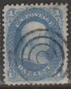 U.S. Scott Scott #63 Franklin Stamp - Used Single