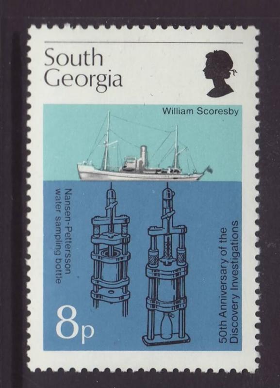 1976 South Georgia 8p William Scoresby U/M