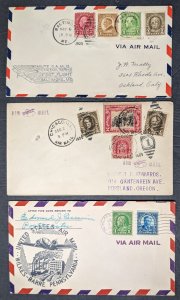 17 1920s-1930s airmail flight covers Lindbergh, CAM, etc. [y.108]