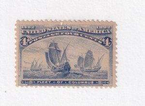 USA # 233 FVF-MH 4cts COLUMBIAN EXPOSITION ISSUE CAT VALUE $55