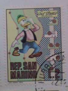 ​SANMARINO-1970 SC# 736-40 FDC-WALT DISNEY CARTOON S-MINT FDC VERY FINE.