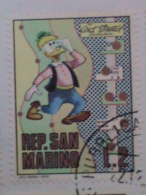 ​SANMARINO-1970 SC# 736-40 FDC-WALT DISNEY CARTOON S-MINT FDC VERY FINE.