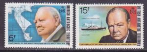 British Antarctic Territory BAT 62-63 MNH 1974 Sir Winston Churchill Set 