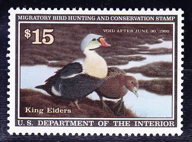 U.S. 1992 Duck Hunting Permit Stamp RW58  VF/NH