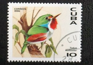 CUBA Sc# 3748  TROPICAL BIRDS  BUTTERFLY  10c  1996  used cto