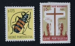 PORTUGUESE GUINEA  Lot of 2 stamps MH