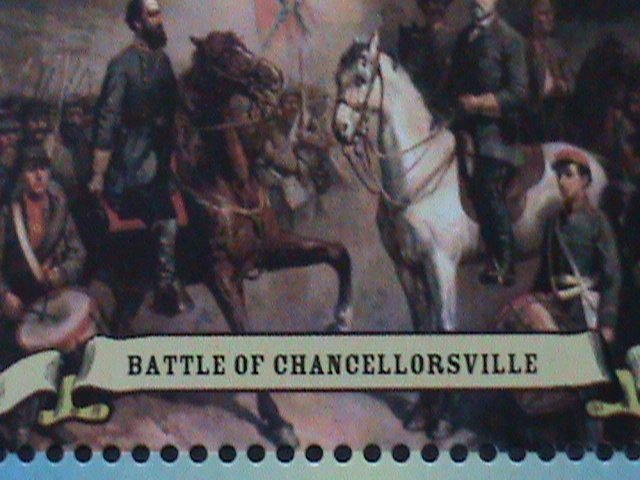​ANTIQUE-BARBUDA -AMERICAN CIVIL WAR-THE BATTLE FIELDS MNH SHEET VERY FINE