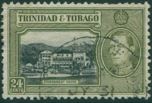 Trinidad and Tobago 1938 SG253 24c black and olive Government House FU