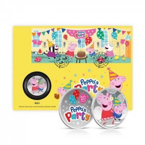 Royal Mail - Peppa Pig - First Day Cover - Medal Coin - MNH