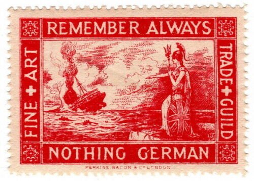 (I.B) Cinderella : Great War Propaganda Nothing German (Lusitania) 