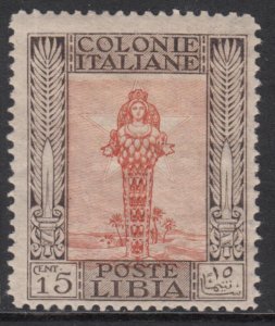 Italy Libia n. 25  cv 290$ - WITH CERTIFICATE - Fine centered - MH*