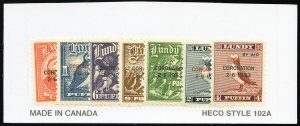 Lundy Stamps MH VF 1953 Coronation Lot Of 7
