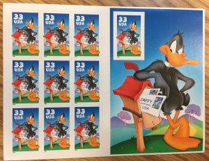 US #3306 Sheet + More! 1999 Daffy Duck Merrie Melodies Looney Tunes Cartoon MNH