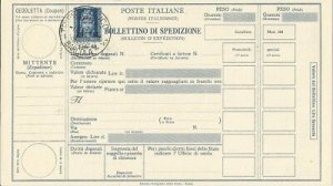 Trieste A - Shipment Bulletin Lire 60 Turrita n. P 13 canceled