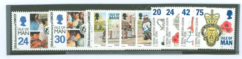 Isle of Man #701/715A Mint (NH)