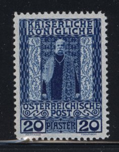 Austria Turkey 1908  Scott #54 MH