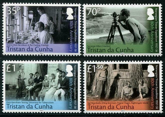 HERRICKSTAMP NEW ISSUES TRISTAN DA CUNHA Norwegian Tristan Expedition