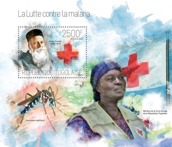 Malaria Medicine Red Cross Rotes Kreuz Henry Dunant Togo MNH stamp set