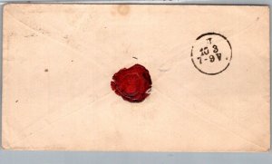 SCHALLSTAMPS GERMANY REICH 1880-90 POSTAL HISTORY COVER CANC ADDR BERLIN