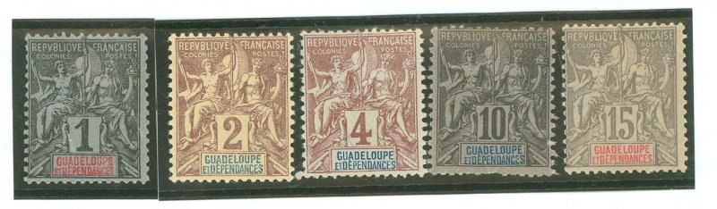 Guadeloupe #27/35 Unused Single