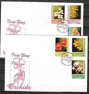 Somali Rep., 1998 issue. Orchids set on 2 First day covers. ^