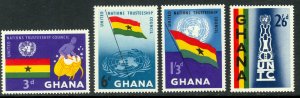 GHANA 1959 UNITED NATIONS TRUSTEESHIP COUNCIL Set Sc 67-70 MNH