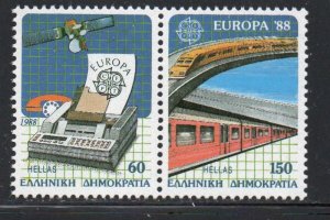 Greece Sc 1621-22 1988  Europa stamp set mint NH
