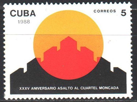 Cuba. 1988. 3217. 30 years of the assault on Moncada. MNH.