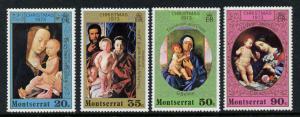 Montserrat 296-9 MNH Christmas, Art