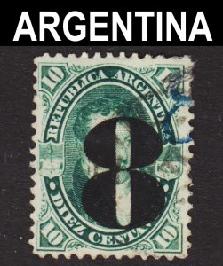 Argentina Scott 32 F+ used.