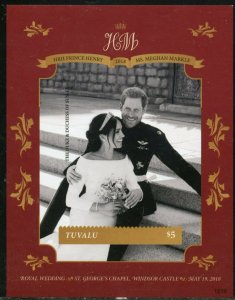 TUVALU 2019 WEDDING OF PRINCE  HARRY & MEGHAN IMPERF SHEET  MINT NEVER HINGED