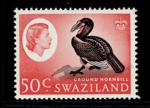 SWAZILAND QEII SG103, 50c black and rose-red, NH MINT. Cat £20.