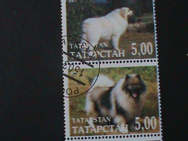 ​RUSSIA-TATAPCTAH-WORLD FAMOUS DOGS FANCY CANCEL-VF-LAST ONE-HARD TO FIND