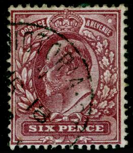 SG299 SPEC M33(3), 6d very deep reddish purple (F), FINE USED, CDS. Cat £40.