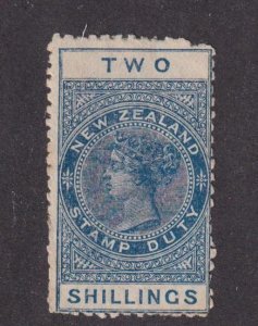 NEW ZEALAND # AR1 VF-MLH 2sh STAMP DUTY  CAT VALUE $125